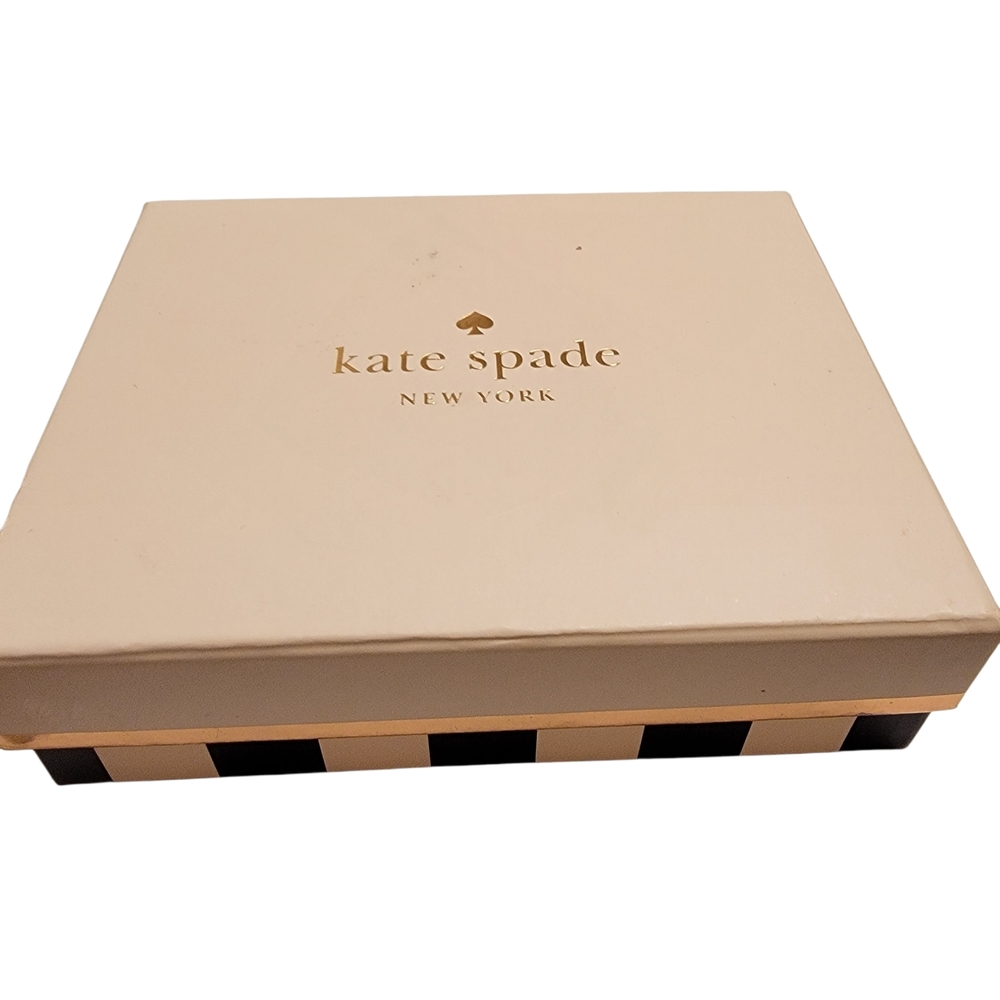 Kate Spade Gold Glitter Card Holder/Box Included - Picture 6 of 6